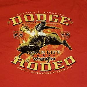 Rare Wrangler X Dodge Rodeo Western Wear Tee